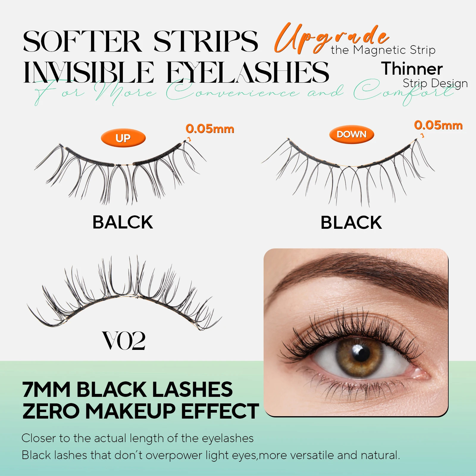 VYRILA Upgrade Magnetic Eyelashes Brown/Black Reusable Soft Magnetic Lash with Applicator Natural Look No Glue Needed Lashes Kit 251231