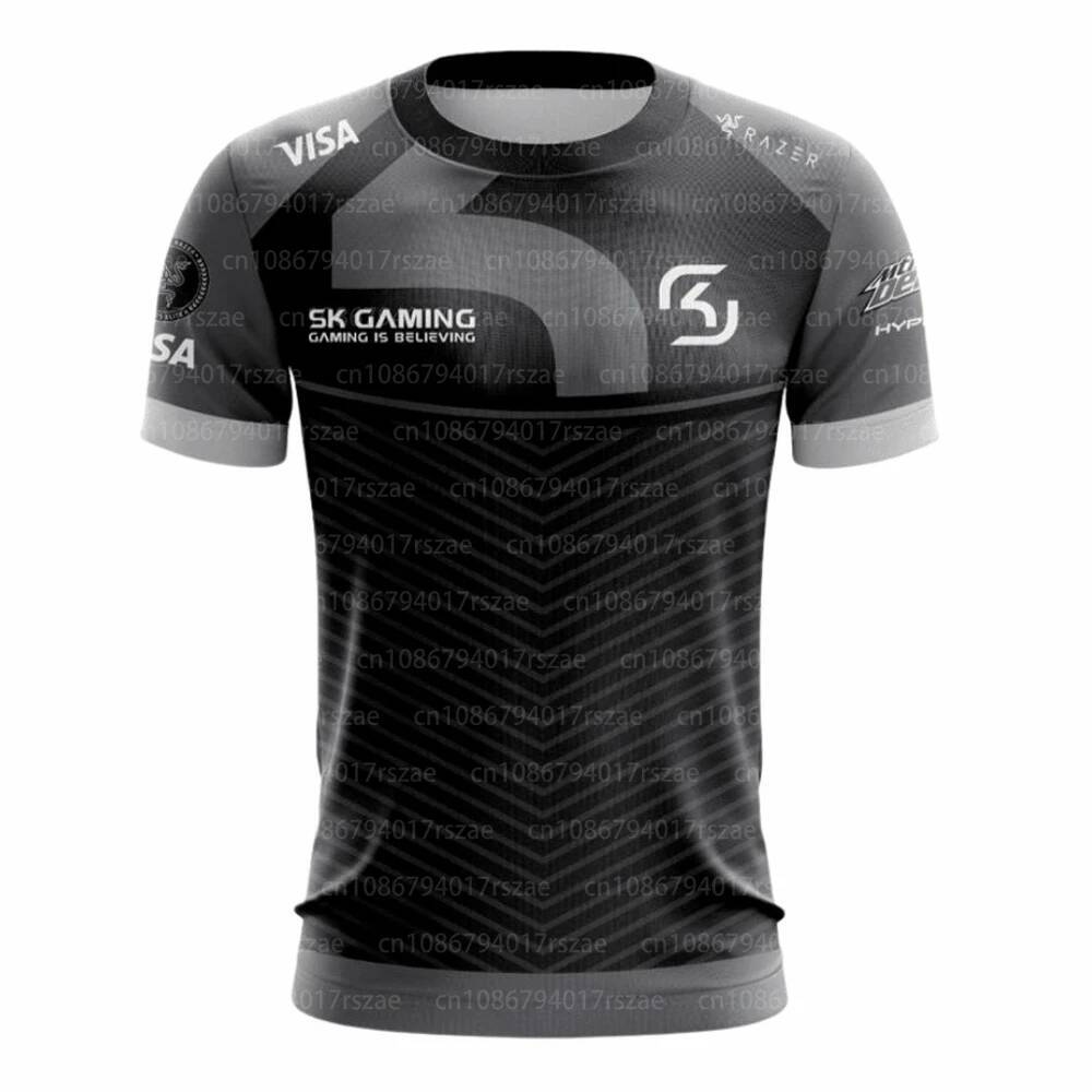 6u32 Men's T-shirts Player Game Jersey Uniform Sk Gaming the Dream Short Sleeve T-shirt Men Esport Team Fans Summer Tops Wwfa