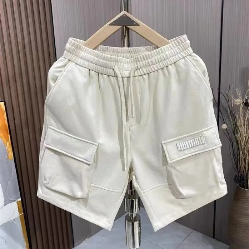 Men Summer Sporty Shorts Trendy letter Big Pockets Five-point Trousers Casual Loose Basketball Pants Elasticity Mens Clothing 251230