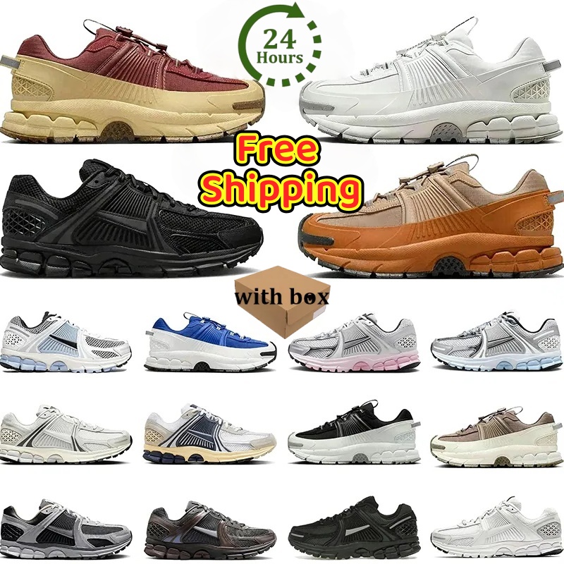 Free Shipping Designer Running Shoes Vomeros 5 V5 Men Women Sneakers Photon Dust Metallic Pink Roam Silver Gold Thunder Blue Triple Black Brown Outdoor Flat Trainers