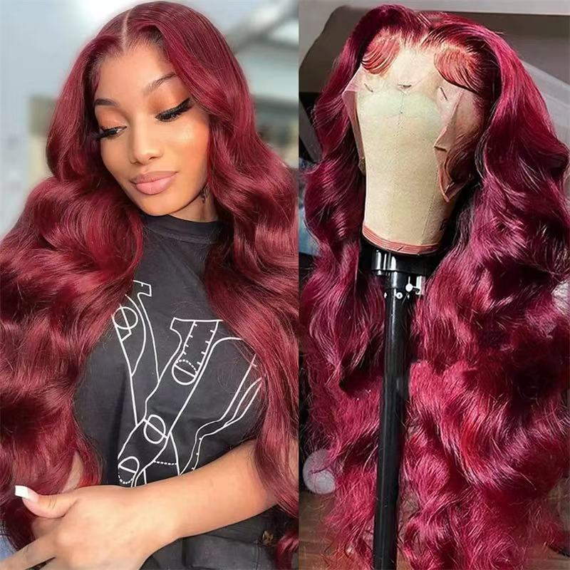 Cross border European and American Fashion Piano Colored Wig Cap African Hot Selling Front Lace Big Wavy Curl Wig