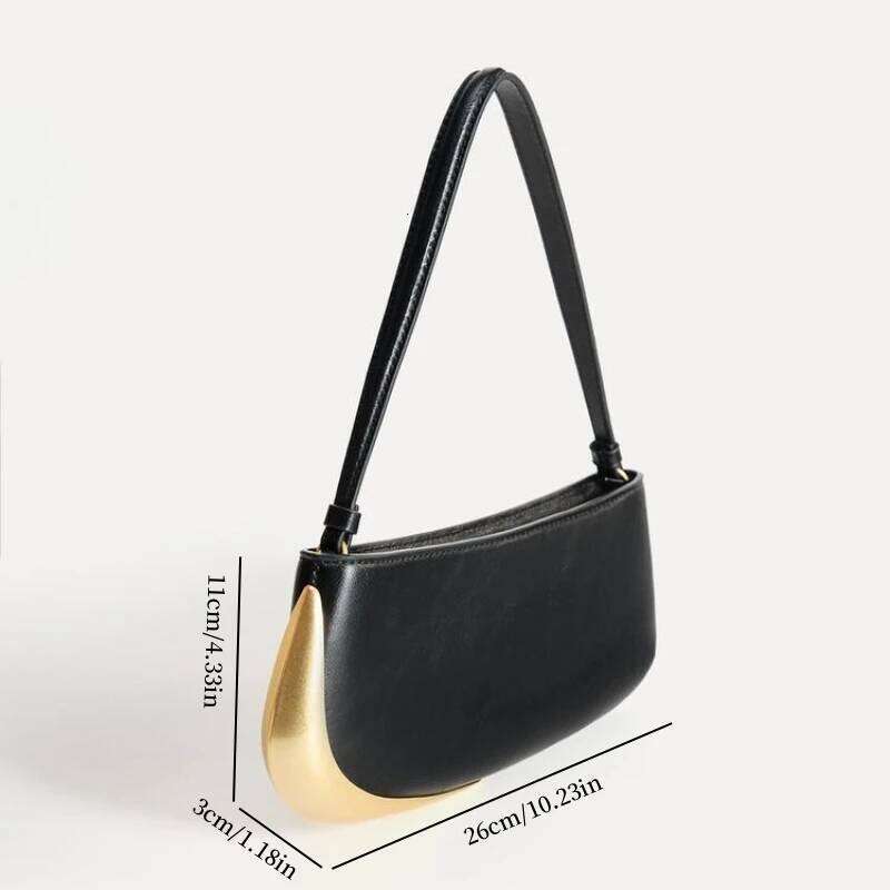 Angel Kiss METAL DETAIL SHOULDER Bag, Fashionable Shoulder Handbags, Luxury Top Handle Underarm Bag, Perfect For Everyday Style