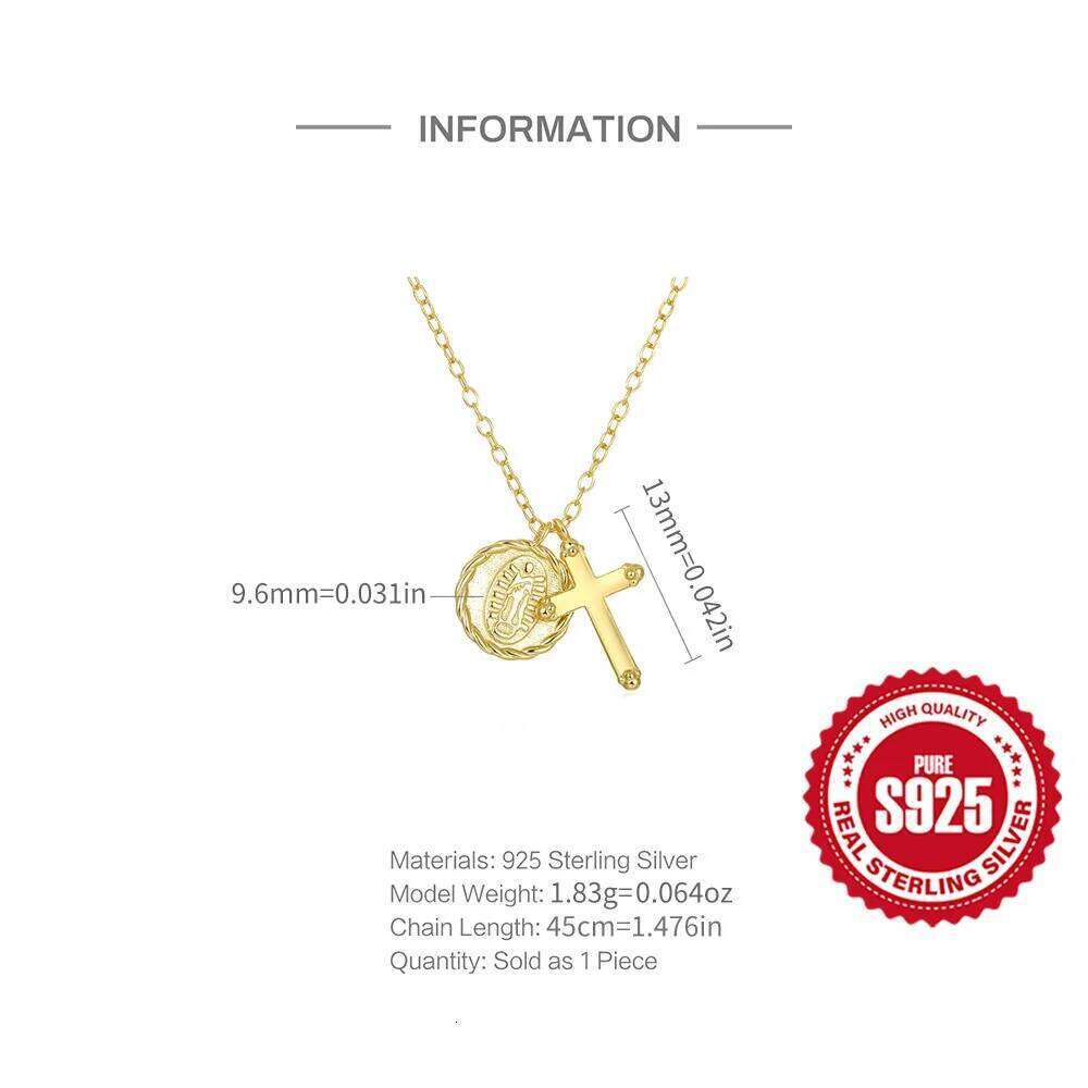 Aide 925 Sterling Silver Cross Pendant Clavicle Chain For Women 2020 Jewelry Choker Necklace Collares Bijoux Collar