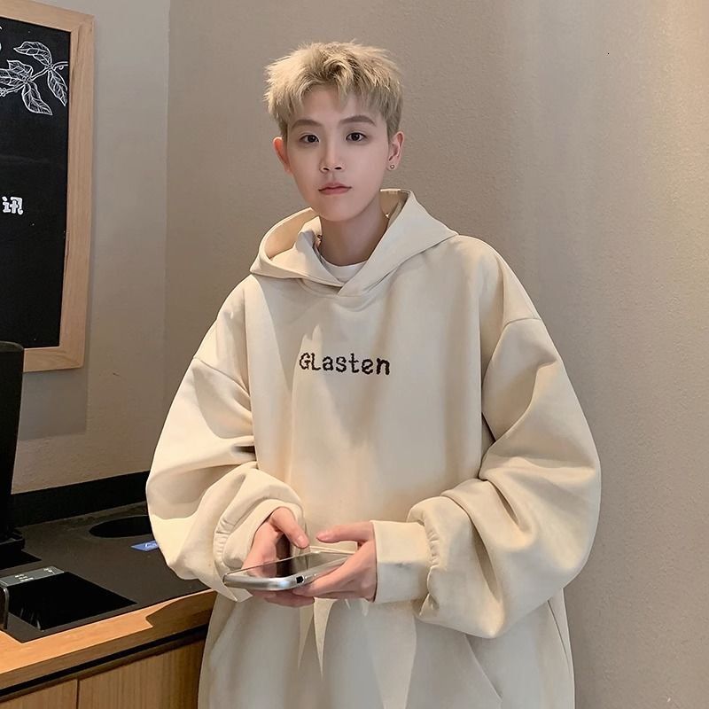 Hooded Sweatshirt Suede Heavyweight American Style Autumn Winter New Fleece Thickened Trendy Oversize Couple Jacket