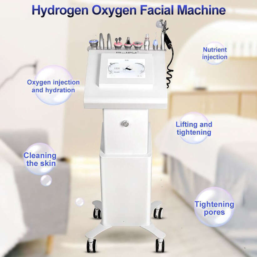 Non-Surgical Face Peeling Face Dermabrasion Skin Renewal 10 In 1 Bubble Beauty Exfoliating Blackhead Removal Acne Treatment RF Ultrasound Beauty Care Machine