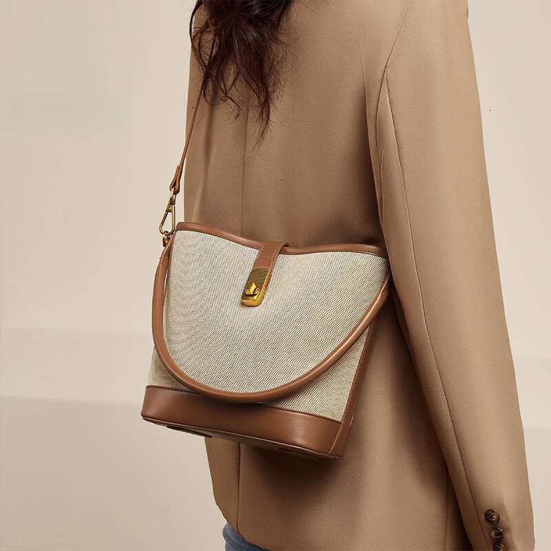 Autumn Winter Women Handbag PVC Retro Lady Bucket Fashion Shoulder Bag Messenger Purse Best Gift For Wife JINXIANGGUO TOTE