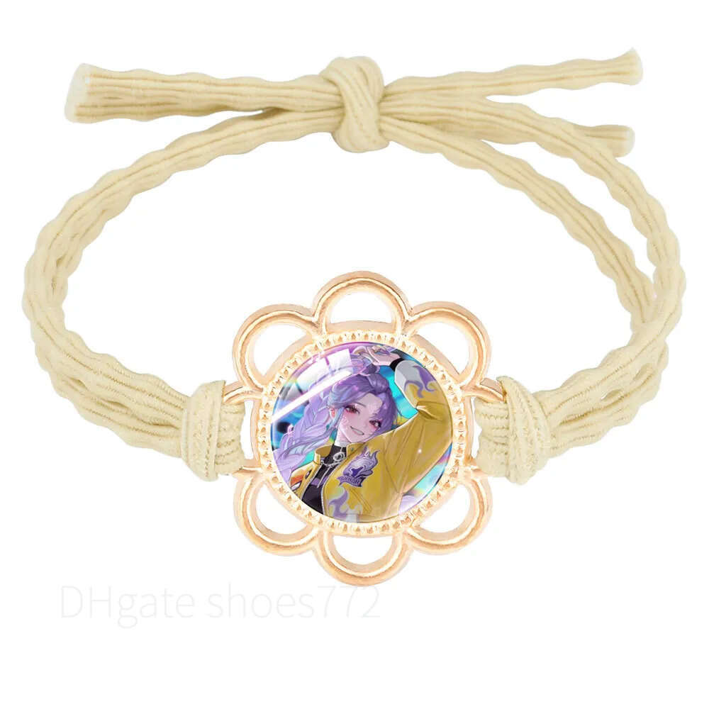 Demon Hunters Elastics Ties Anime Girl Scrunchie Rubber Bands Headband Hair Accessories Headwear Decoration Gift 114893