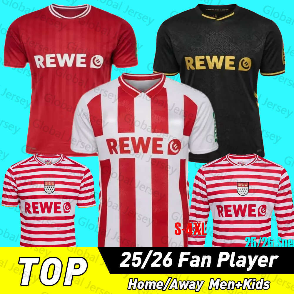 25 26 Soccer jerseys FC Koln 2025 2066Koln jersey MARTEL HUBERS WALDSCHMIDT KAINZ HUSEISIC LJUBICIC football shirt Kit Retro Men fans kids kit 4XL
