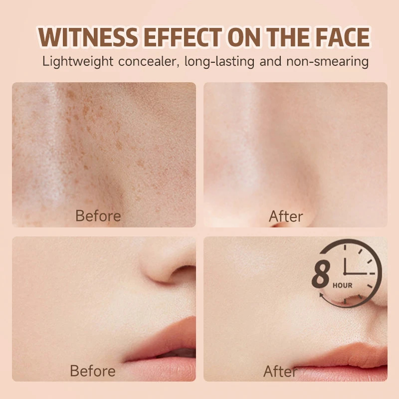 2-color Liquid Foundation BB Cream - Matte Cream Long-lasting 24-hour Coverage Waterproof Sodium Hyaluronate and E 251230