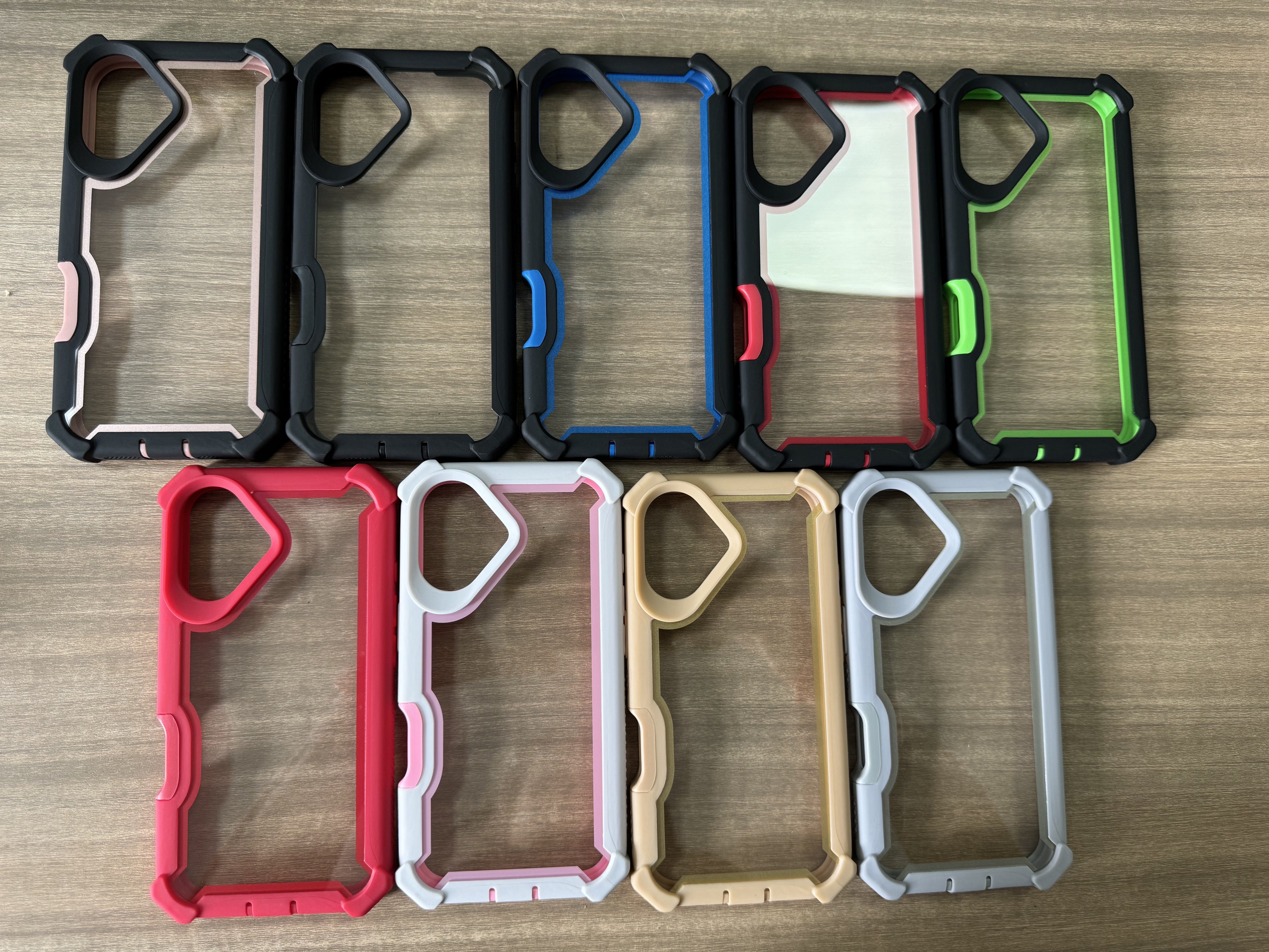 Defender 2 in 1 Anti-drop Transparent Clear Mobile Phone Case Thickness Bumper Cover for iPhone 17 16 PRO 15 14 PLUS