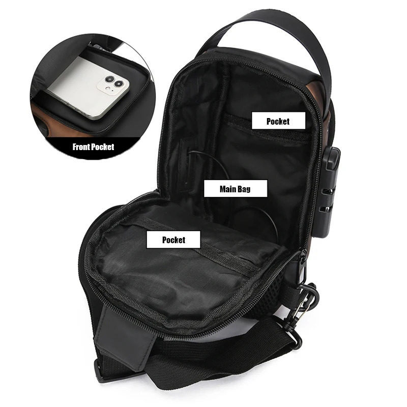 Small Version Mens Waist Packs Crossbody Chest Bag Lightweight Mens Small Pouch Anti-theft n Mens Handbag Shoulder Bag 251230