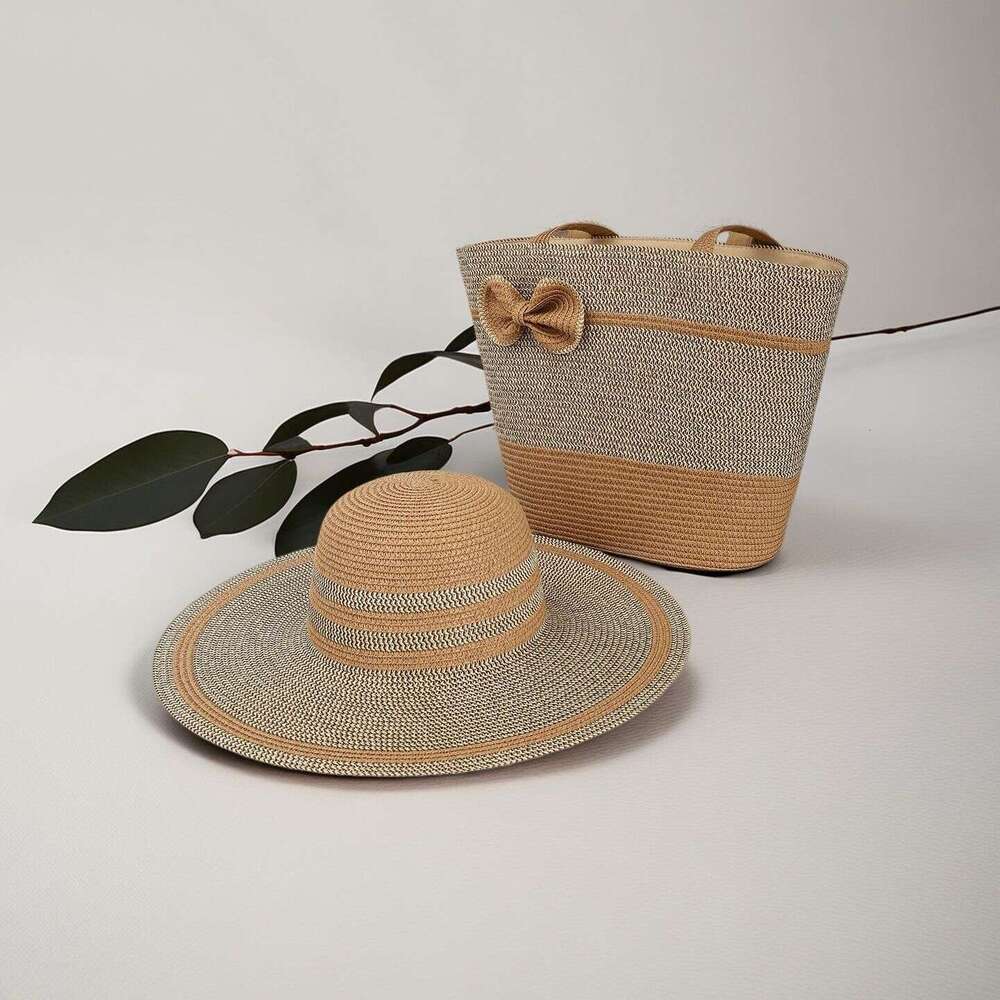 Straw Cross-Border Hot-Selling Trendy Beach Shoulder Woven Commuter Bag Travel Vacation Handbag