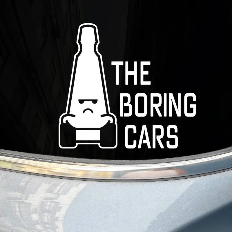 Bestseller The Boring Cars TBC Funny Car Stickers Waterproof for Auto Rear Triangle Window Bumper Vinyl Decals Warning Decoration ddmycat