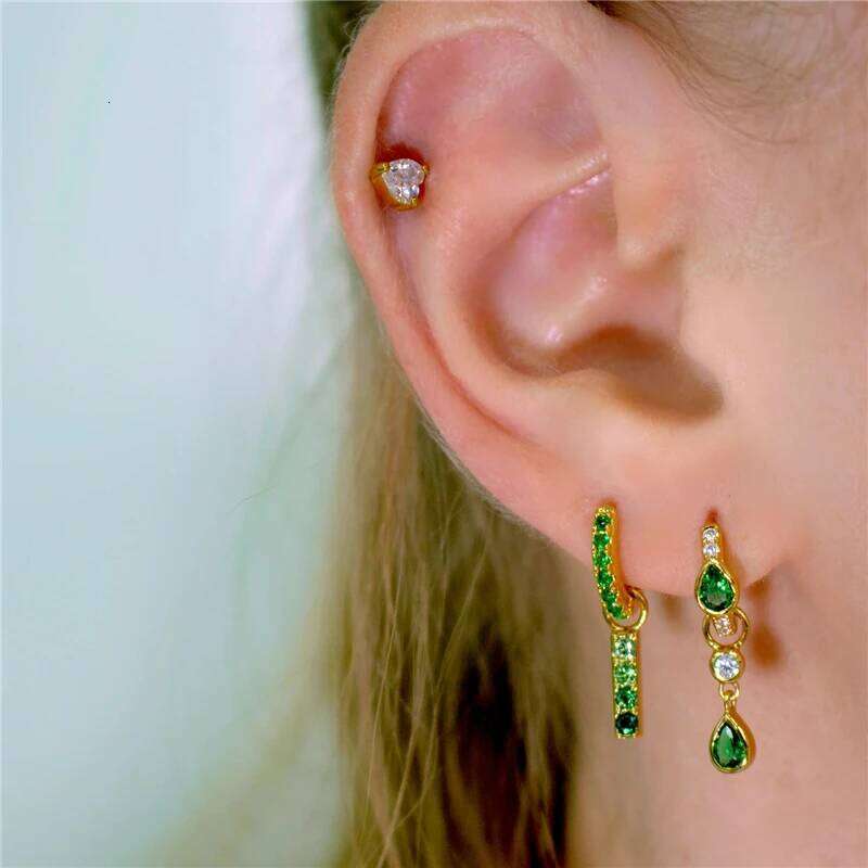 Aide 1piece 925 Sterling Silver DIY Earring Charms Pearl & Cubic Zirconia Pendant Accessories for Jewelry Making