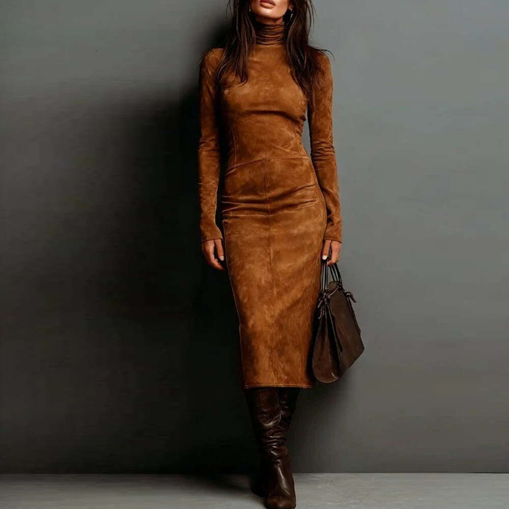 2026 New Autumn Winter Sexy Slim Fit Long Sleeve Base for Women Slimming with Coat Elegant Bodycon Dress