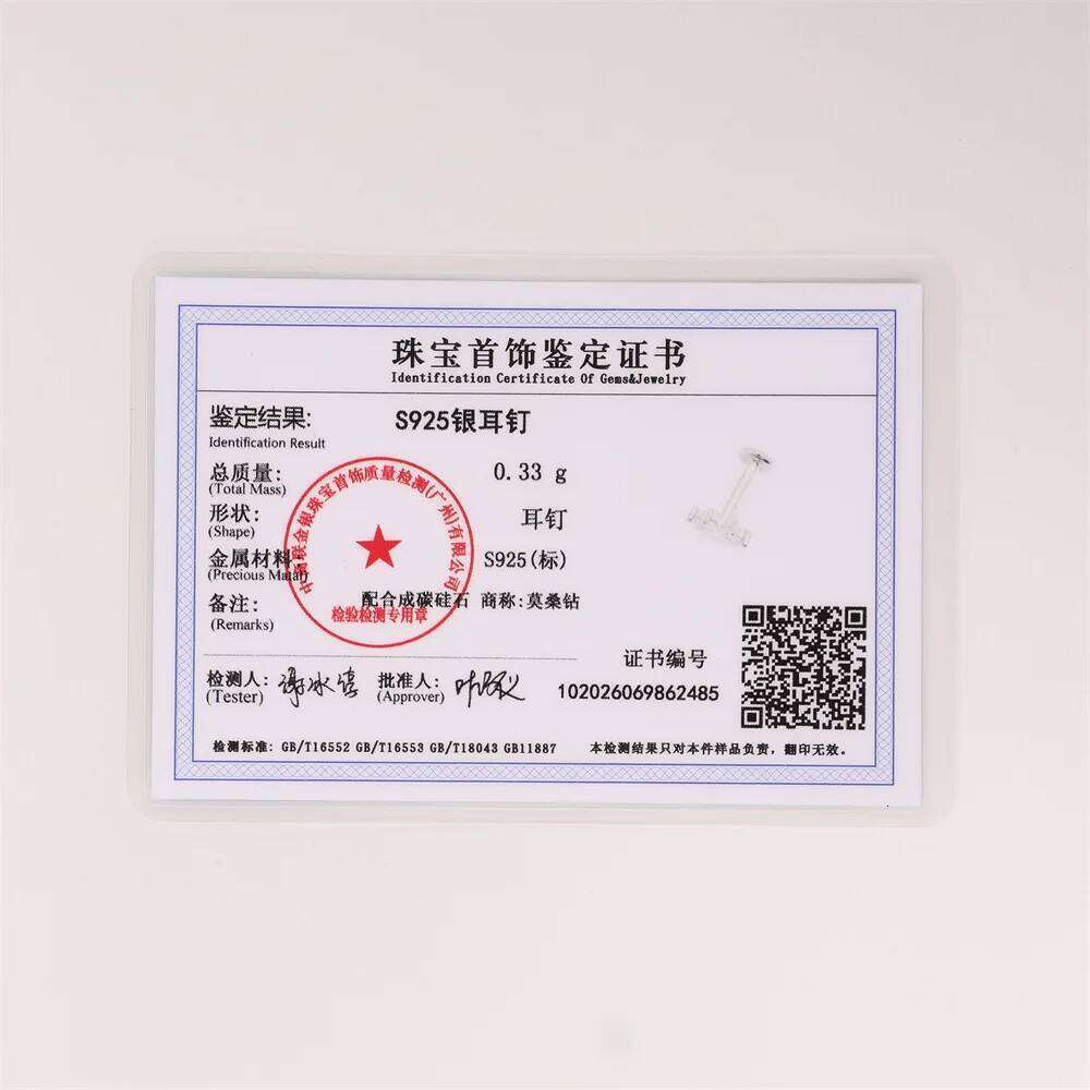 Aide S925 Sterling Moissanite Snowflake Piercing Earrings Chain Dangle Studs Silver Color Earring for Layered Ear Jewelry