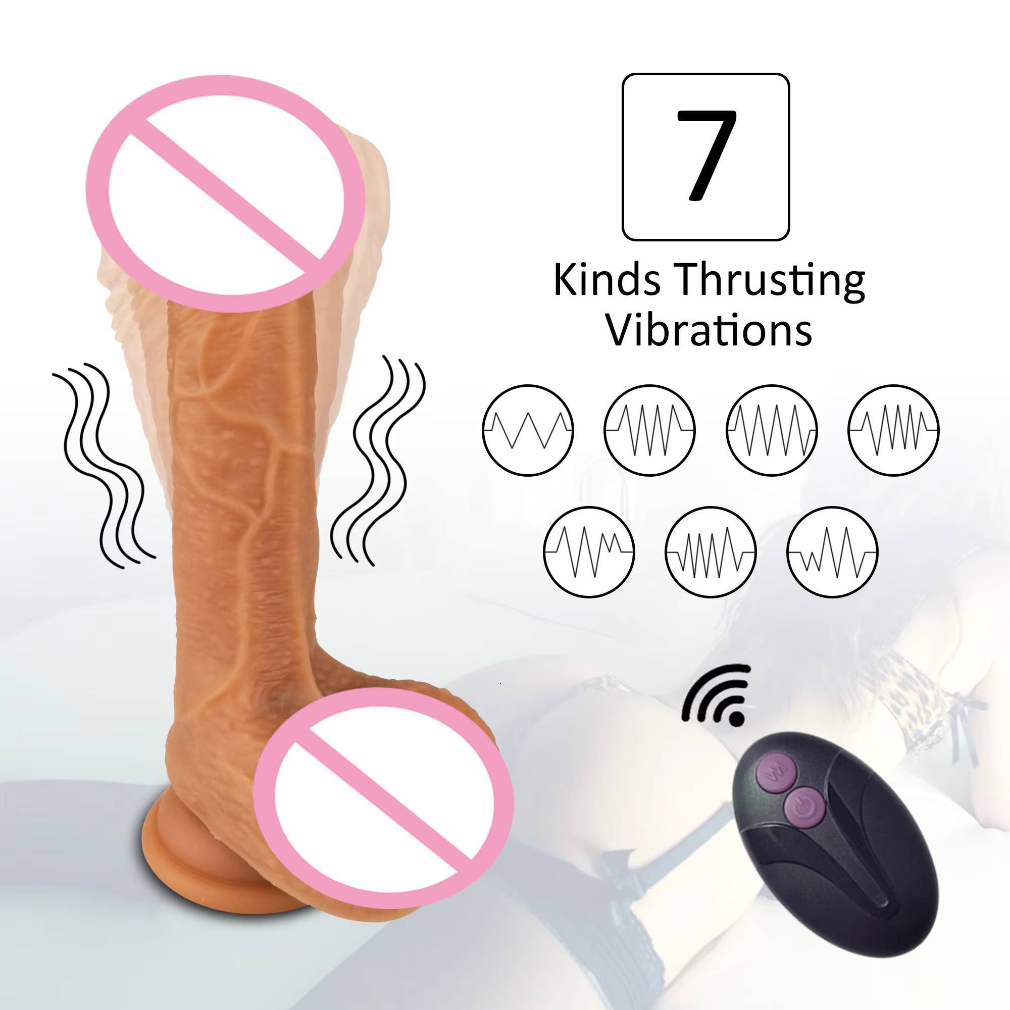 Remote Control Thrusting Dildo Vibrators for Women Clitoris Stimulator Female Masturbation Toys Couples Sex Huge Penis