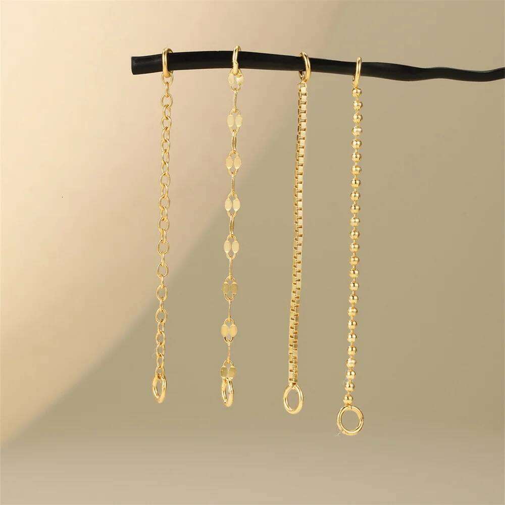 Aide 925 Sterling Silver Fashion DIY Handmake Chain Charms Fit Hoops Piercing Ear Bone Studs Women Stud Earring Jewelry