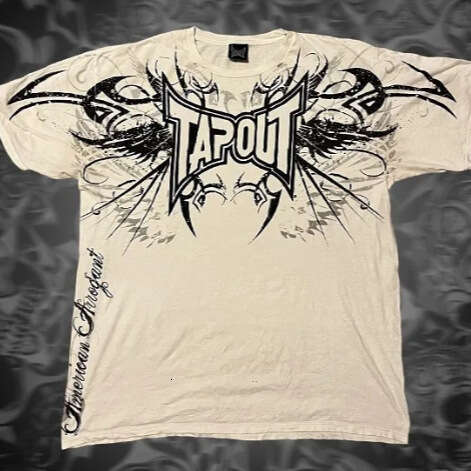 2026 European and American Demon Skull Trendy Brand New Printed Gothic High Street T-Shirt Versatile Crew Neck