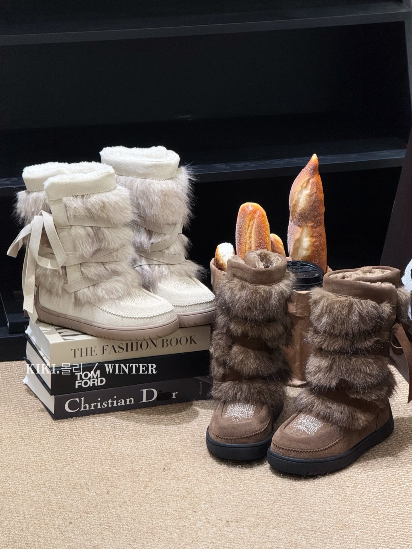 2025 new mollykiki non-slip warm thickened fashionable snow boots 2025 winter new product high-top 3cm casual cotton shoes trendy