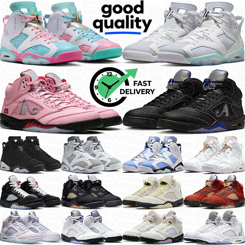 mens 5s women 6s basketball shoes suede designer sneakers mens trainers Metallic White Fire Red Racer Blue Cool Grey