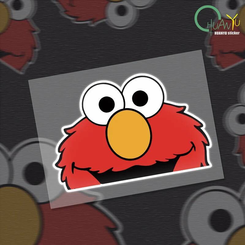 Bestseller 3D Funny Elmo Peeking Cartoon Sticker Window Truck Vinyl Decal Laptop Car Motorcycle Products ddmycat
