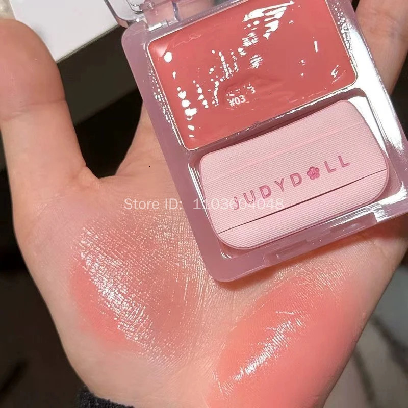 Judydoll Water Light Cream Hydrating Blush Multi Purpose Moisturizing High Light Expanding With Puff Long-lasting Face Makeup 251231