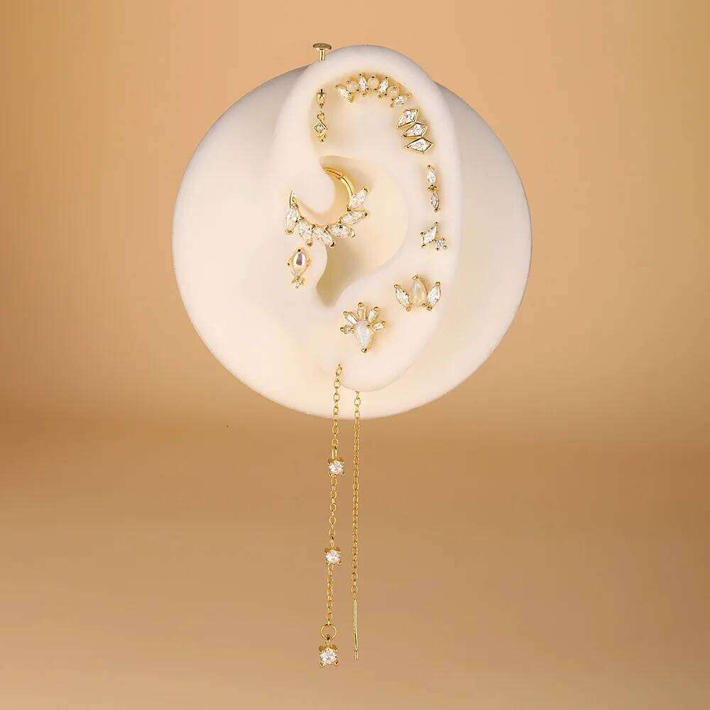 AIDE DIY Charms 925 Sterling Silver Spare Parts Chains Part For Earring Piercing Hoop Drops Studs Jewelry Gift Pendientes 1pc