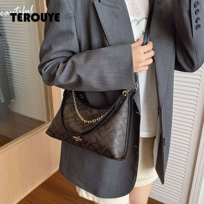 Classic Elegant Tote Women, Popular Leather Shoulder Bag Design For Ladies By Luxury Brand Famous TEROUYE