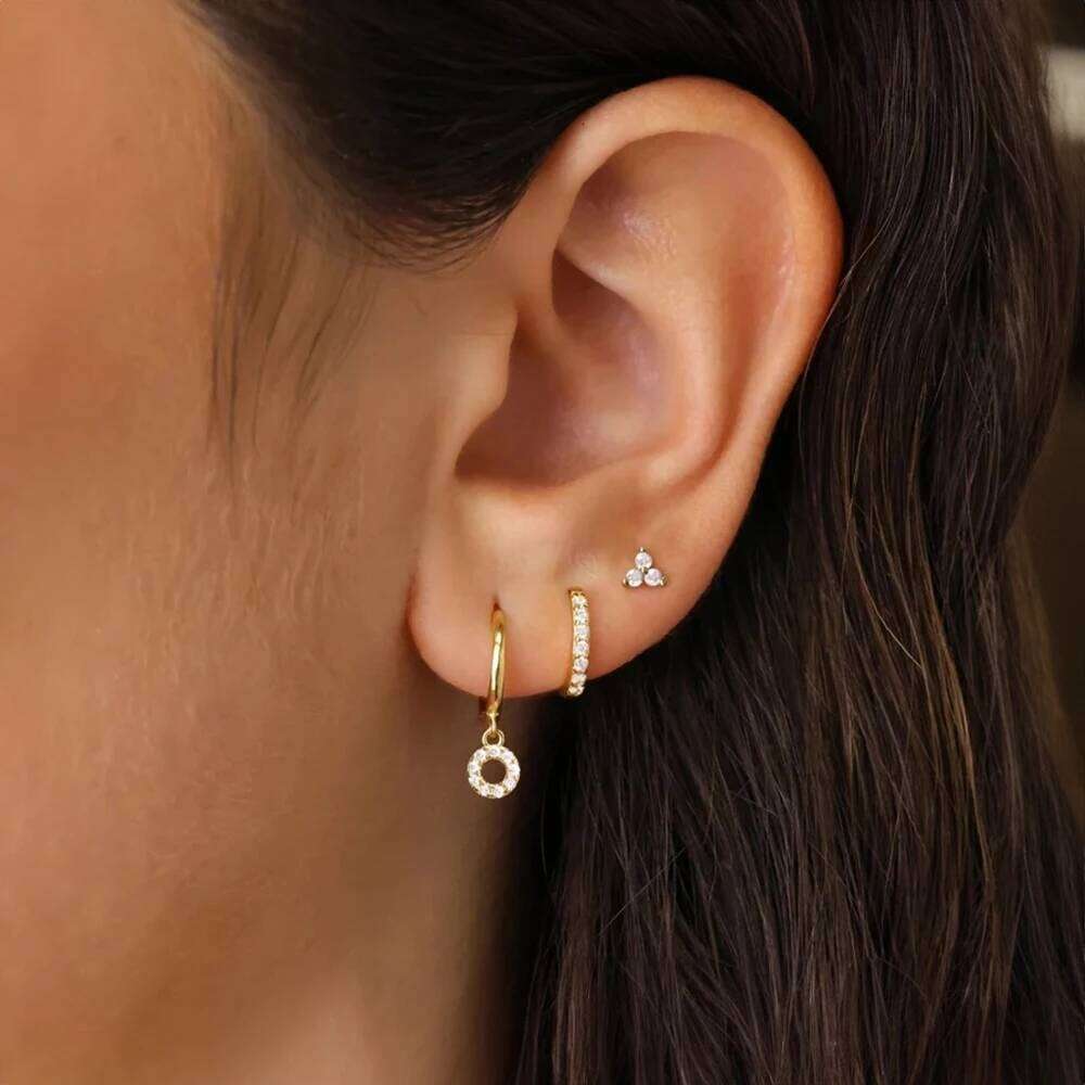 Aide 925 Sterling Silver Oval Turquoise Pendant Hoops Earring Set For Women Koren Fashion Summer Beach Party Fine Jewelry Gifts