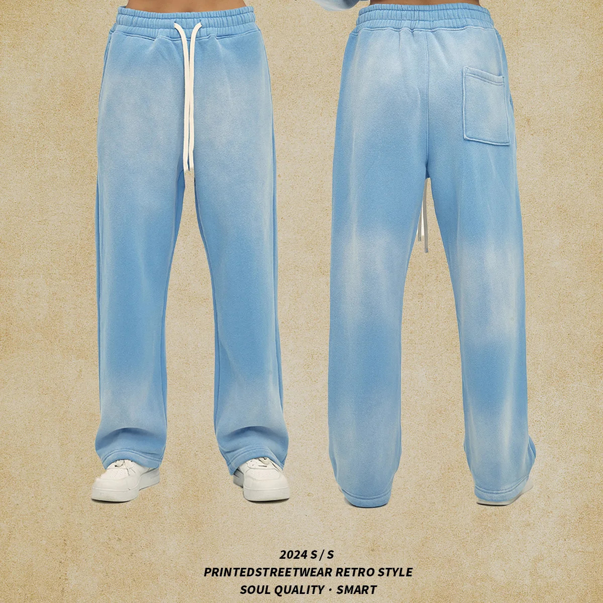 Spray-dye used mens sweatpants 251231