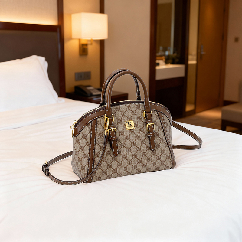 Elegant Women's Shoulder Crossbody Handbag - Durable Fabric & Trendy Design Available in Various Shades