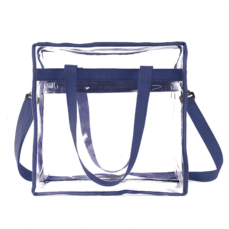 Hot Sale New Women's PVC Shoulder Crossbody Transparent Jelly Bag Fashion Large Capacity Handbag Simple In Stock