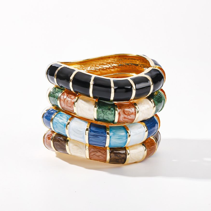 Cross-Border Hot-Selling Women's Personality European and American Fashion Multi-Color Oil Drop Series Exotic Style Bracelet