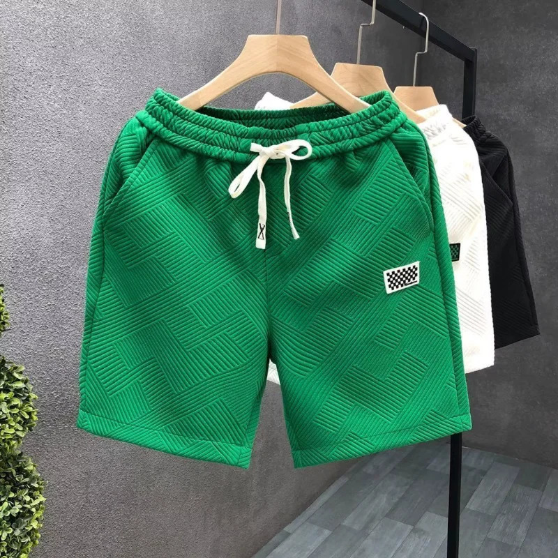 Fashion Shorts Men Comfortable Elastic Waist Clothing Breathable Short Trousers Sporty Loose Fit Running Five Inches Sweatpants 251230