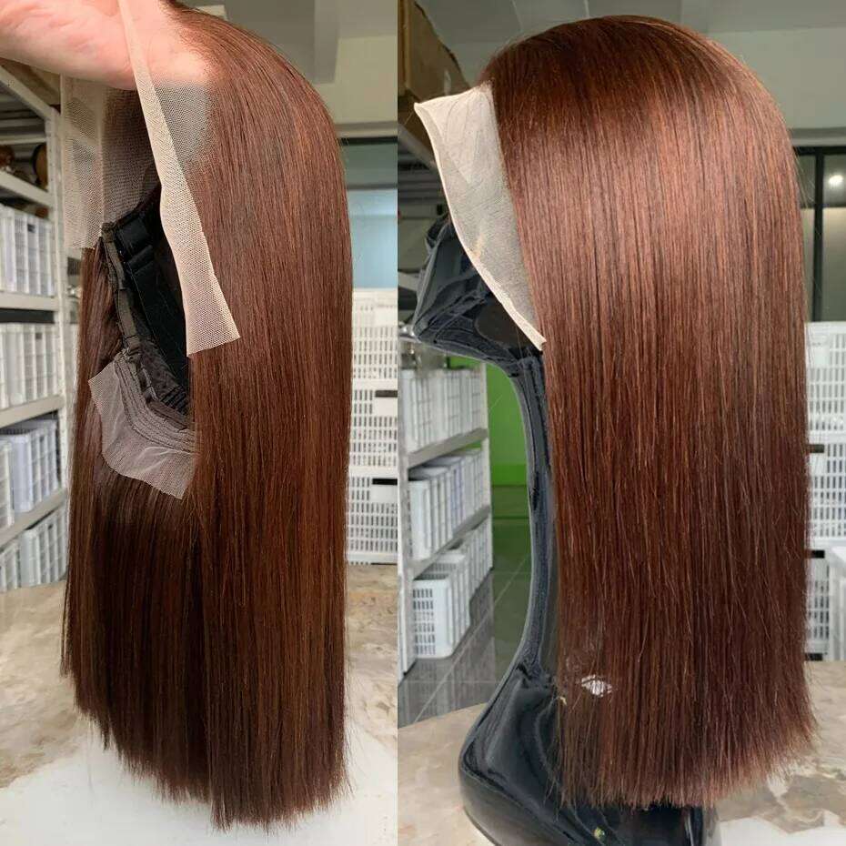 Vietnamese Glueless 100%human Hair Quality 2x6 Closure Ready to Wear Wig 250 Density13x6 13x4 Lace Frontal Bob Wigs #2