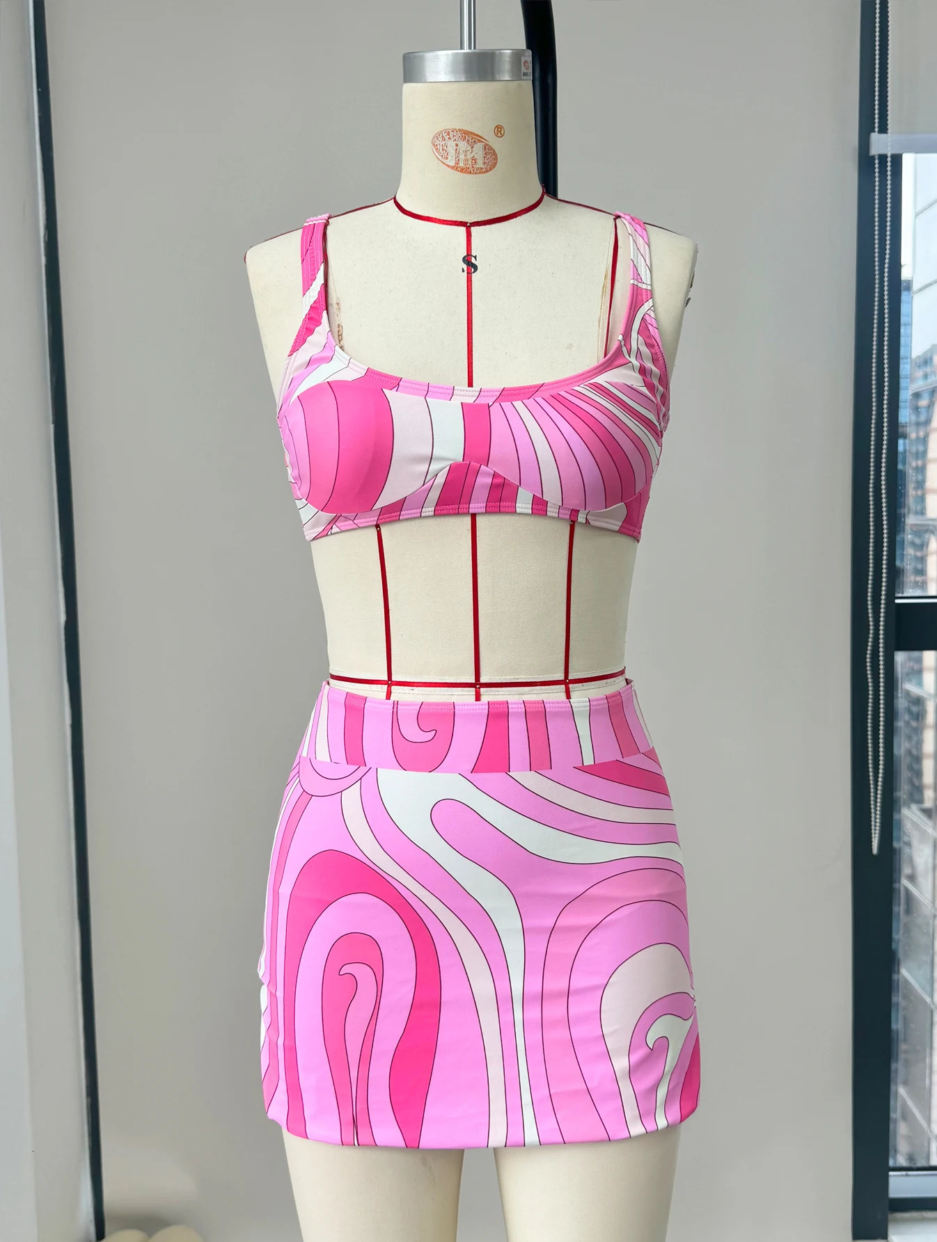 Sexy Swimsuit Bikini with Skirt Swimwear Women Separates 3 Pcs Bathing Suit Summer 251231