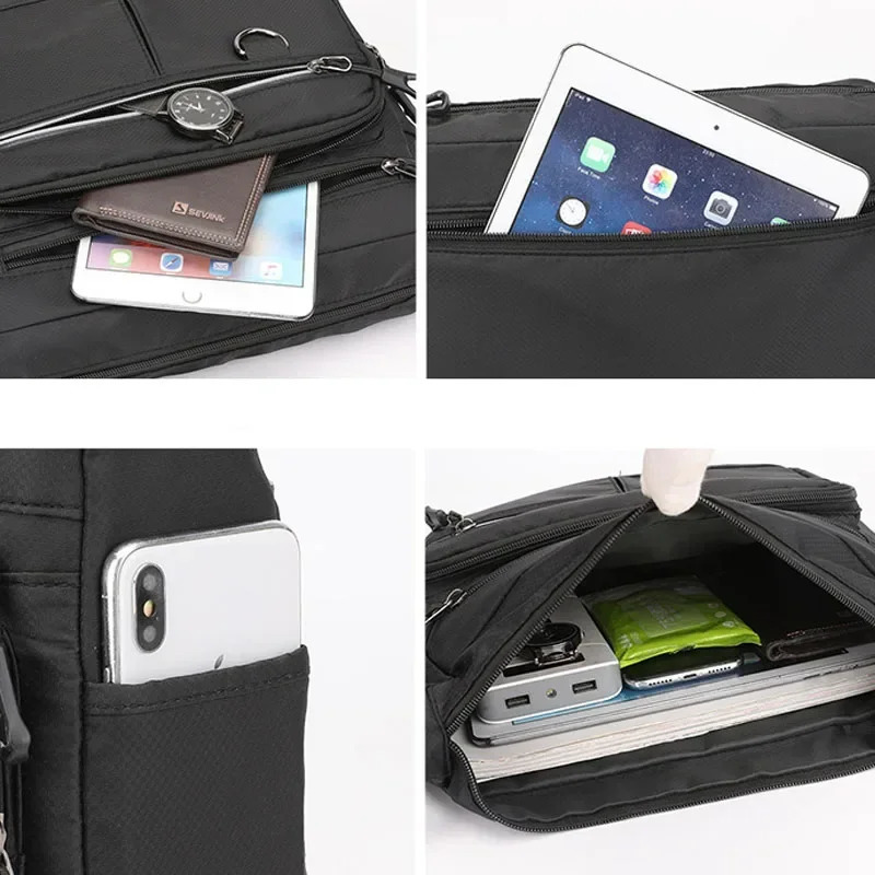2026 Shoulder Mens Bag Waterproof Oxford n Crossbody Handbag Large Capacity Messenger Bags for Men 251230