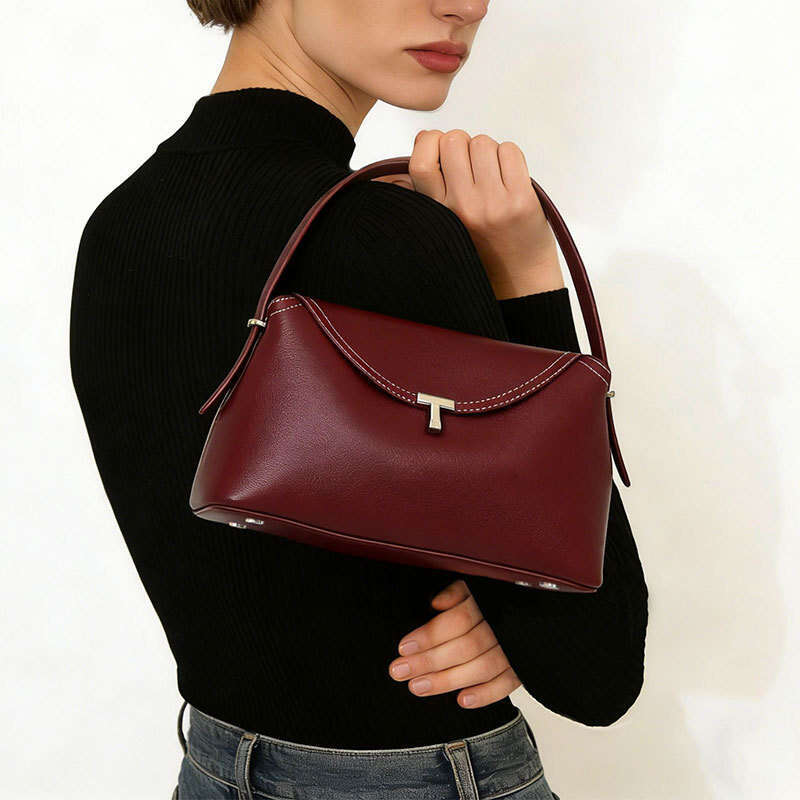 Cross-Border Handbag French Niche Crossbody Retro Simple Handheld Pillow Large Capacity Commuter Bag for Women