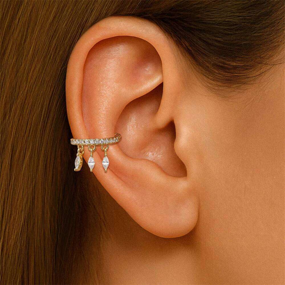 Aide 925 Sterling Silver Fashion Shark Stud Earrings for Women Luck Fish Screw Cartilage Helix Tassel Girls Piercing Accessories