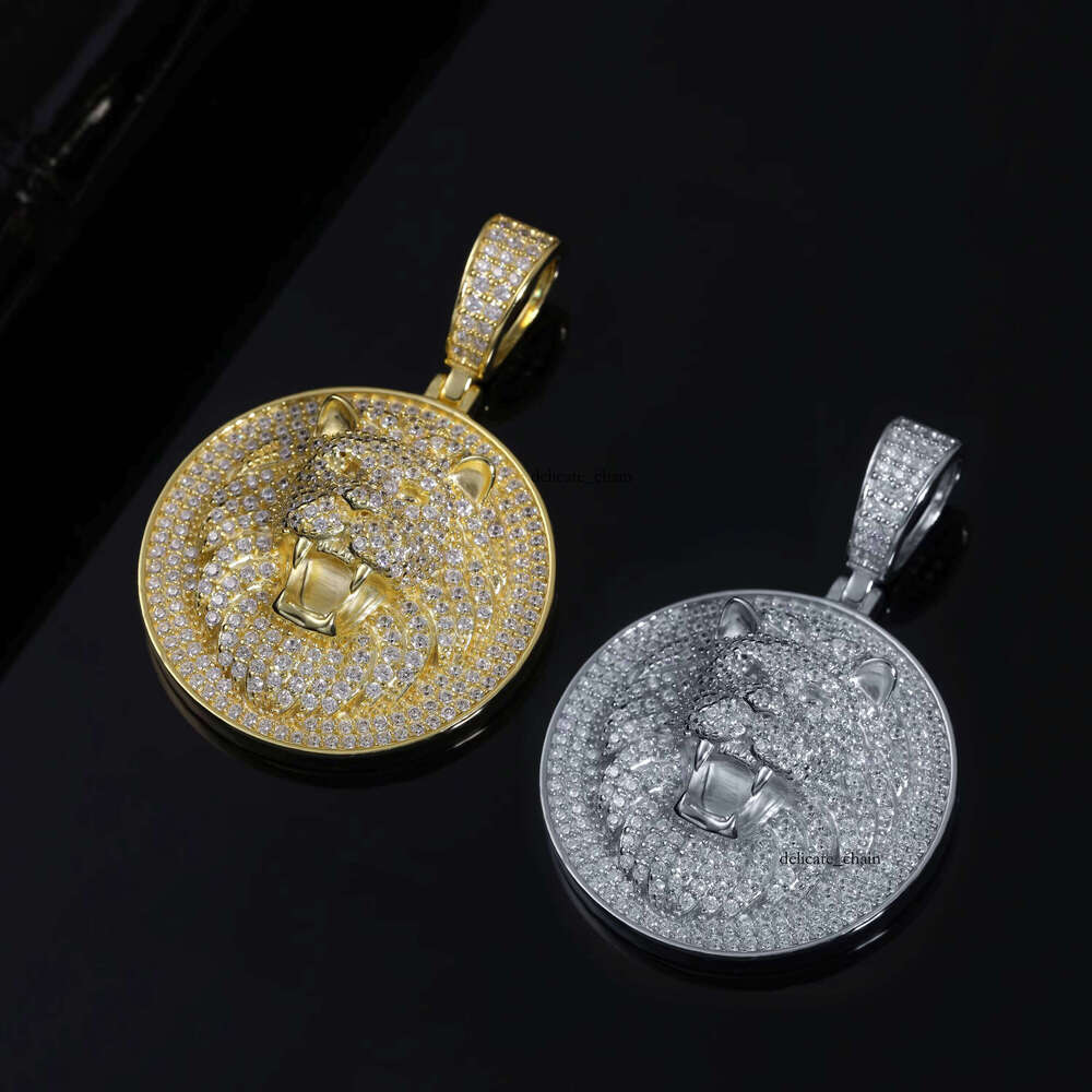 Artistic Jewelry Wholesale Fashion Classic Style Water Drop Shape VVS Moissanite Pure Silver Clover Pendant Gift - view 6