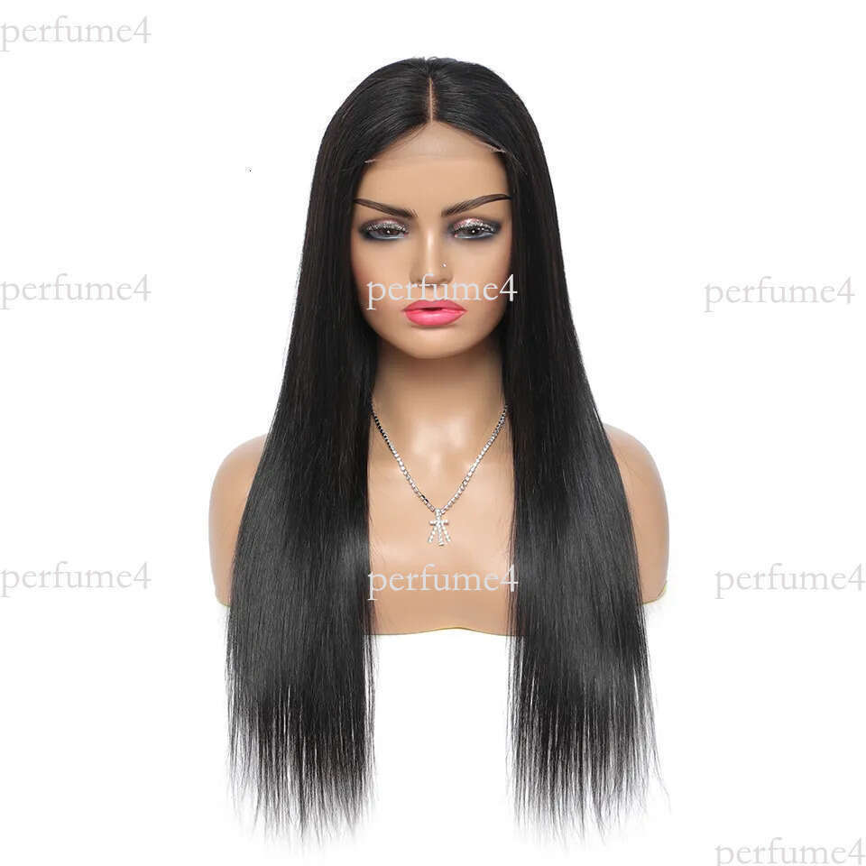 Gagaqueen Front Unprocessed 4x4 Brazilian Lace Straight Human Hair Wigs