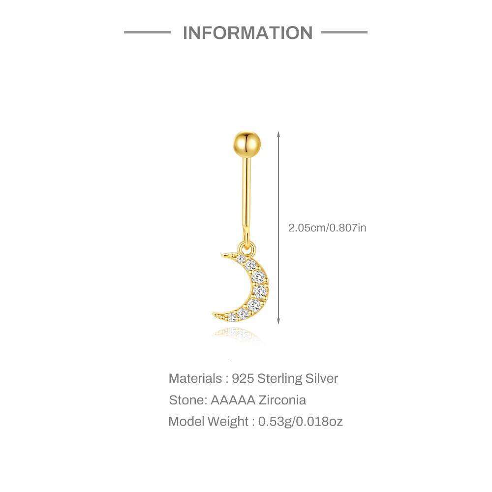 Aide 925 Sterling Silver Mini Stud Earrings for Women Personality Hollow Inlaid Star Moon Zircon Earring Piercing Jewelry Gift