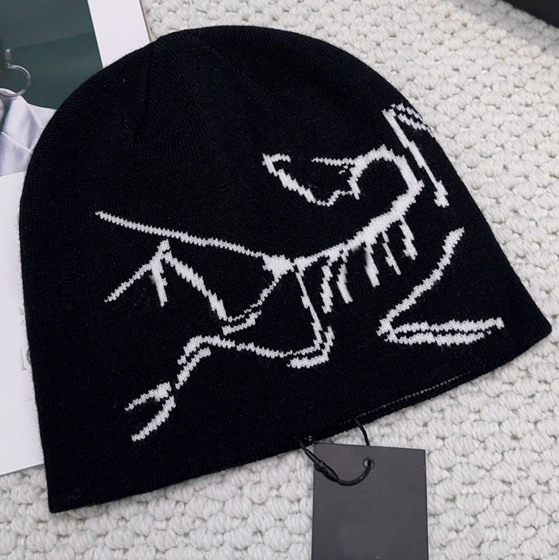 ARC beanie lady bird head toque wool line hat designer knit hat casquette luxury stretch warm hiking hat Christmas gift X6756
