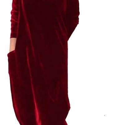 2026 Spring New European and American Style Slimming Elegant Round Neck Long Dress