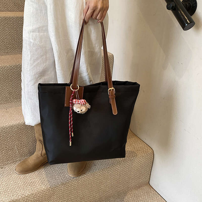 Cross-border Simple Casual Handbag for Women New Korean Style Trendy Versatile Tote Student Large Capacity Shoulder Bag