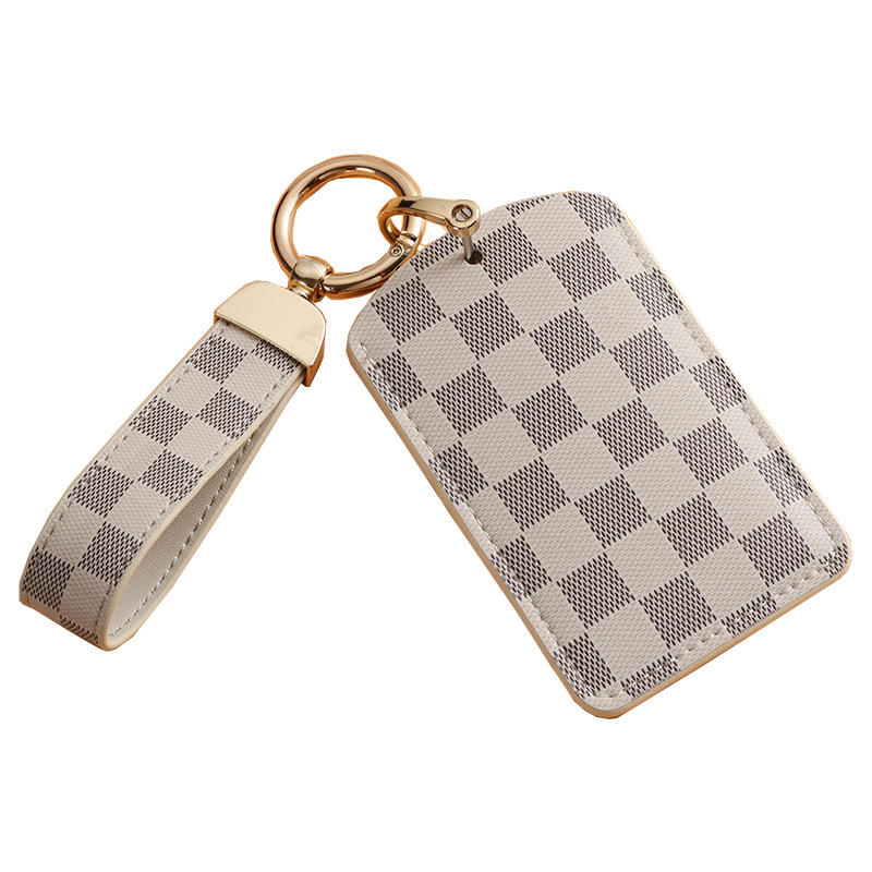 Leather Bear Charm Creative Factory Direct Wholesale Fashion Bag & Car Keychain for Tesla Model 3/Model S/X/Model Y Luxury Key Cover & Holder