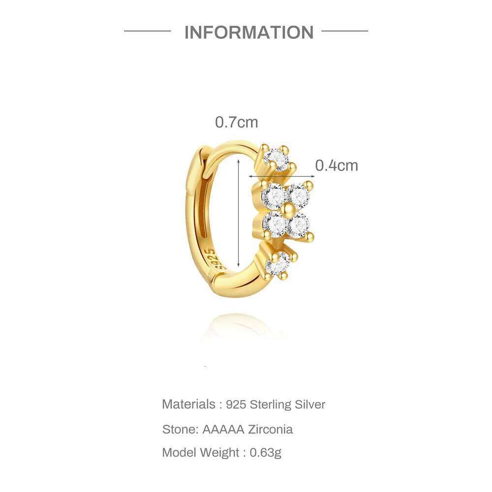 Aide 1piece S925 Sterling Silver Zircon Tassel Drop Cuff Hoop Earrings Fo Women Multi-Use Piercing Jewelry for Ear & Nose