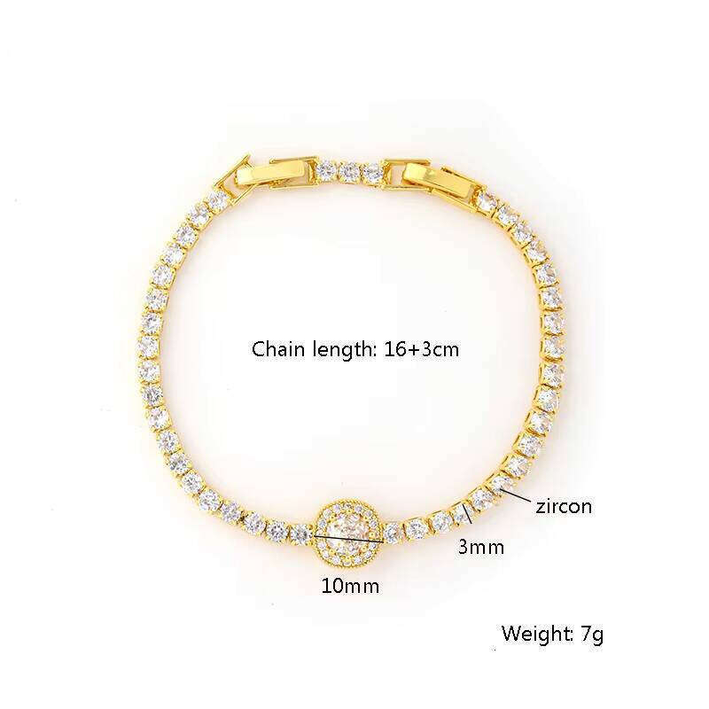 Luxurious Women's gold Red and White Glamorous Fashion Lucky Four-Leaf Tennis Diamond Colorful VVS Moissanite Clover Bracelet