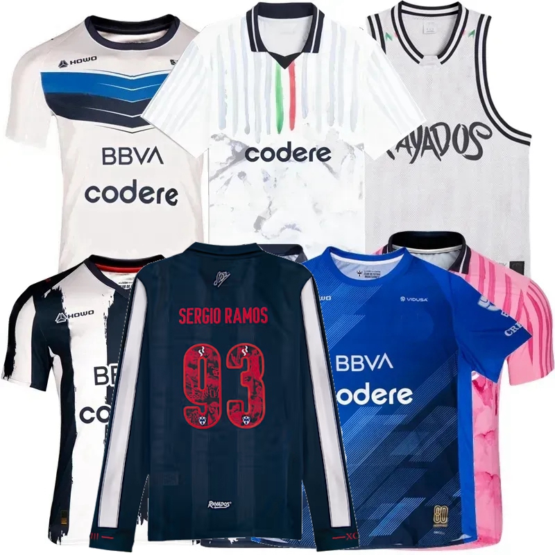 Sergio Ramos 2024 2025 2026 CF Monterrey CANALES Soccer Jerseys Retro 1994 95 96 97 98 99 2000 01 L.OCAMPOS G.BERTERAME V.GUZMAN football men women and kids shirt